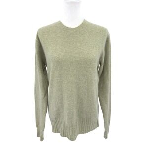 Expert by Evergreen Sage Green Lambswool Angora Blend Crewneck Sweater Large
